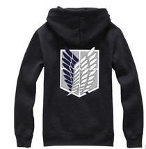  Hoodie Coat Shingeki no Kyojin Legion Costume Hoodie Scouting Legion Coat S-XXX - £66.53 GBP