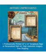 States -Alaska -  Mountain Road- Personalized Wall Art or Scrapbook Page - €18,95 EUR