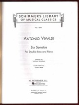 Vivaldi Cello Sonatas Sheet Classical Music Piano Bass 1959 - £82.08 GBP