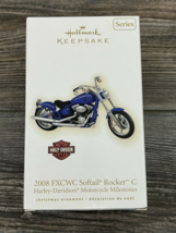 Hallmark Keepsake Harley Davidson 2008 FXCWC Softail Rocker C Ornament 2009 - £15.01 GBP