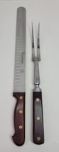 2 Dexter Russell Connoisseur 40D-12&quot; Roast Slicer Knife &amp; Large Fork Ser... - $29.02