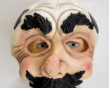 Vintage Seasons Halloween Mask Soccer Ball Head Mustache Man Creepy - $21.87