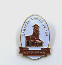 Masonic Free Mason Zarthan Lodge No.105 Ashcroft BC Collectible Pin Button - $13.78