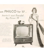 1957 Philco Diamond Television Advertisement Miss America Marian McKnigh... - $54.83 CAD