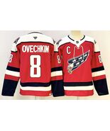 Men&#39;s Alexander Ovechkin Red Jersey Capitals Alternate Uniform - $1,159.34 MXN