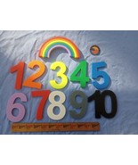 Montessori Educational Learning Toys Rainbow stacker and numbers 1-10 - $8.17 CAD
