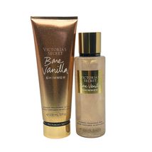 Victorias Secret Bare Vanilla Shimmer Fragrance Mist and Lotion Set - £25.02 GBP