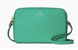 New Kate Spade Harper Crossbody bag Refined Grain Leather Snow Pea - £81.86 GBP