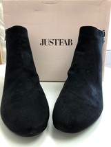 JustFab Women&#39;s Cherie Ankle Booties Heels Black Size 9M - $20.29
