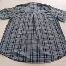 Chaps Easy Care  Men's Blue & Yellow Plaid Long Sleeve Button Down Shirt Size L image 2