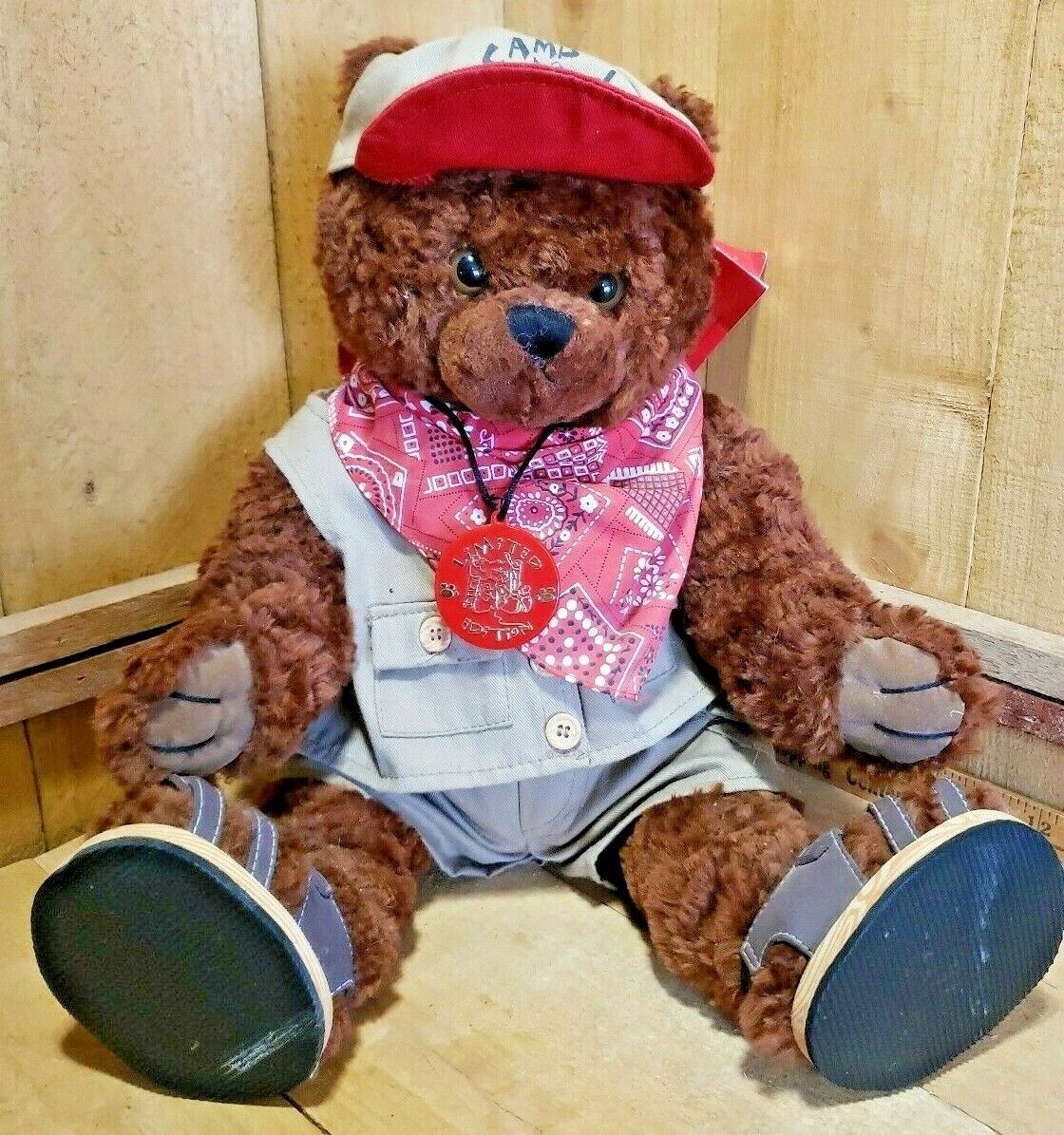 Primary image for Build a Bear Centennial Teddy II Plush Stuffed Animal Brown 2000 with Clothes