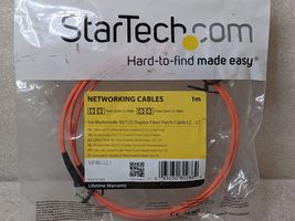StarTech 3.28' LC To LC Multimode 50/125 Duplex Fiber Patch Cable Orange - $7.99
