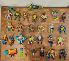 Teenage Mutant Ninja Turtles Vintage Toy Lot 1988-1993 Playmates TMNT - £183.13 GBP