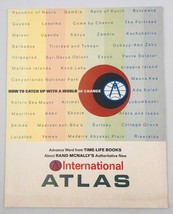 1969 Time Rand McNally&#39;s International Atlas Map Spain Advertising Insert - £7.46 GBP