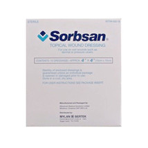 Sorbsan Surgical Wound Dressings 5cm x 5cm x 10 - £14.12 GBP