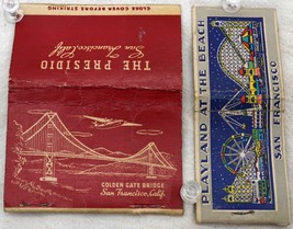 2 Vintage Matchbook Covers The Presidio San Francisco &amp; Playland at The Beach #1 - £3.98 GBP