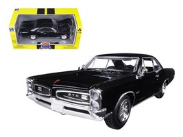 1966 Pontiac GTO Black &quot;Muscle Car Collection&quot; 1/25 Diecast Model Car by New Ra - £30.82 GBP