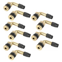 10pcs 90 Degree Angle ss Air Tyre Valve Caps Stem With Extension Adapter For Car - £47.30 GBP