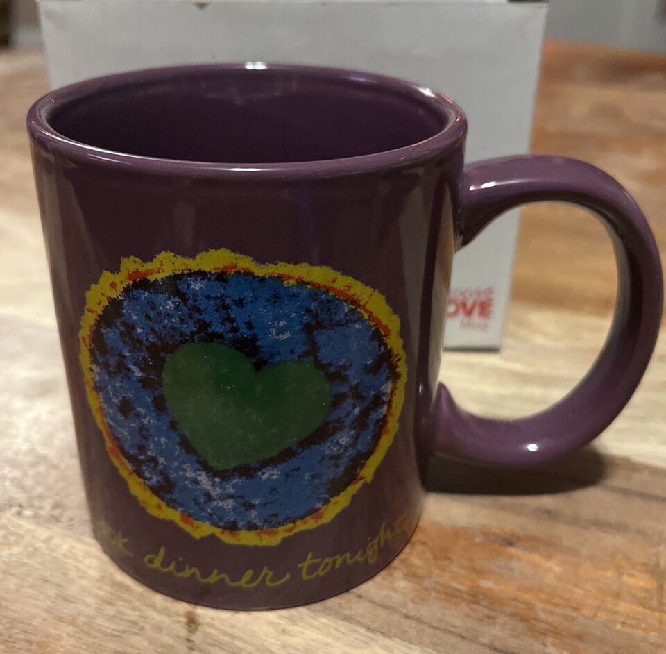 Penzeys Heal the World Cook Dinner Tonight Coffee Mug - $9.50
