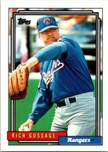 1992 Topps Rich Gossage #215 Texas Rangers Baseball Card Hall of Famers - $1.77