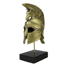 Ancient Greek Roman Hoplite Soldier Horse Helmet Sculpture Home Decor  - £44.07 GBP