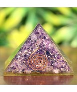 1 Pc Big Orgone Amethyst Beautiful Natural Stone Orgonite Energy Pyramid... - £42.77 GBP