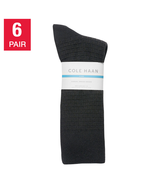 Cole Haan Men&#39;s Dress Sock, 6-Pair Smooth Seam Toe Stretch for Comfort - $25.50 CAD