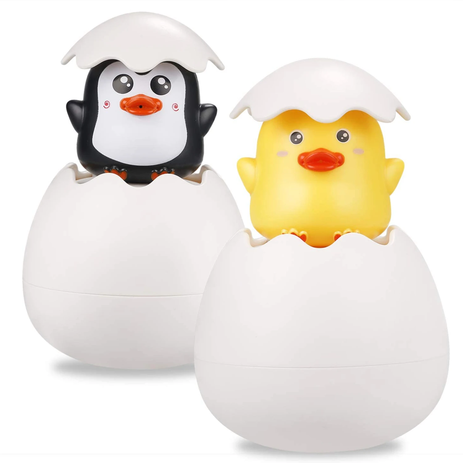 Cute Hatch Eggs Baby Bath Toys for Toddlers 1-3 Sensory Kids Bathtub Toys - £9.33 GBP+