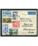 Brazil 1953 Register Postal Card Porto Alegre-to Kbely/Prag  Czechoslovakia - $3.96