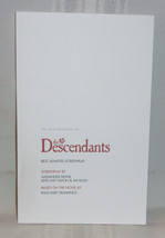 Alexander Payne THE DESCENDANTS Promotional Screenplay Won Oscar George ... - £27.62 GBP