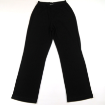 CHICO&#39;S TRAVELER Black Slinky Pants Size 1 Reg (length 29&quot;) - £16.86 GBP