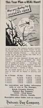 1954 Print Ad  Hudson&#39;s Bay Company Bear &amp; Mountain Sheep Hunt Cassiar BC,Canada - £8.44 GBP