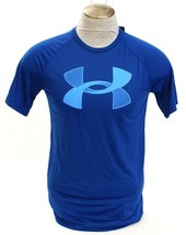 Under Armour Blue UA Tech Big Logo  Short Sleeve Athletic Shirt Men&#39;s NWT - £31.45 GBP