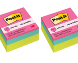 Post-it Notes Cube, 400 Total Notes, 3&quot; x 3&quot;, Bright Colors 2 Pack - $11.39