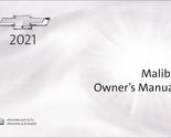 2021 Chevrolet Malibu Owner&#39;s Manual [Paperback] General Motors LLC - $56.38
