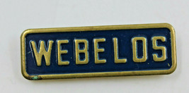 Webelos Boy Scouts Cub Scout BOA Top Pin Label Pinback Only 3 Ribbons Missing  - £9.06 GBP