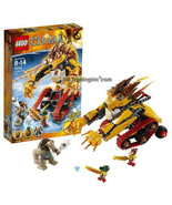 NEW 2014 LEGO Legends of Chima 70144 LAVAL&#39;s FIRE LION Cragger+Mungus 45... - £84.12 GBP
