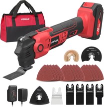 POPULO 20V Cordless Oscillating Tool Kits, 22000 OPM Variable Speed, 4.5° - £72.73 GBP