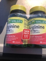 2x Spring Valley L-Arginine Capsules, 500mg, 50 Count Exp 06/24 In Photos - $11.87