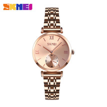  Fashion Elegant Two-And-A-Half Couple&#39;s Quartz Watch Slim Dial All-Match Steel  - $45.00