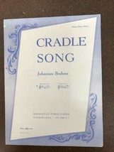 Johannes Brahms Vintage 1941 Sheet Music Cradle Song - £7.92 GBP