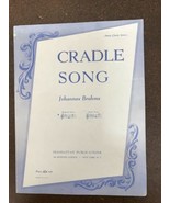 JOHANNES BRAHMS Vintage 1941 Sheet Music CRADLE SONG - £7.92 GBP