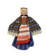 VTG USSR Folk Peasant Polish Female Rag Doll Blonde w/ Ruble Price Stick... - £35.43 GBP
