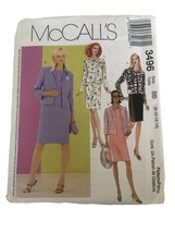 McCalls Sewing Pattern 3496 Dress Lined Jackets Career Work Outfit Sz 8-14 UC - £3.20 GBP