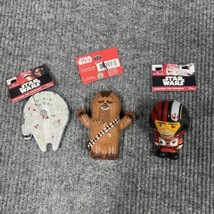 Hallmark Disney Star Wars Ornaments Poe Dameron Chewbacca Falcon Christm... - £22.03 GBP