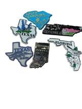 Lot of 5  Refrigerator Magnets from US States (2) Texas, IN, FL, SC, TN - £5.76 GBP