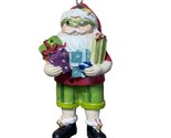 Tropical Santa with Christmas Presents Ornament by Gallarie II  - $12.29