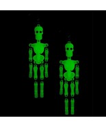 Funky Jointed GLOW-in-the-DARK SKELETON 4.75-in DROP EARRINGS Halloween ... - $127.18 MXN