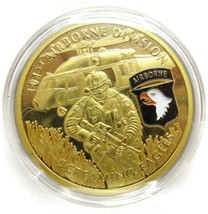 United States Army 101st Airborne Challenge Coin Screaming Eagles - £19.77 GBP