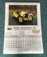 Vintage 1987 wall calendar album of antiique cars Nelson freightways com... - $19.75